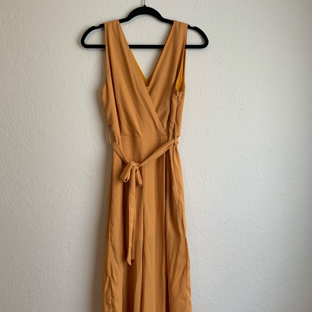 Sienna Sky women’s mustard color medium jumpsuit